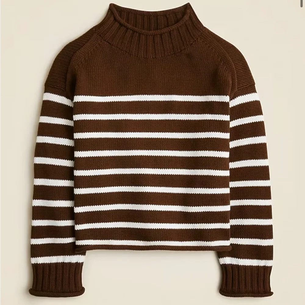J.Crew Striped Rollneck Sweater - NWT - Picture 3 of 8